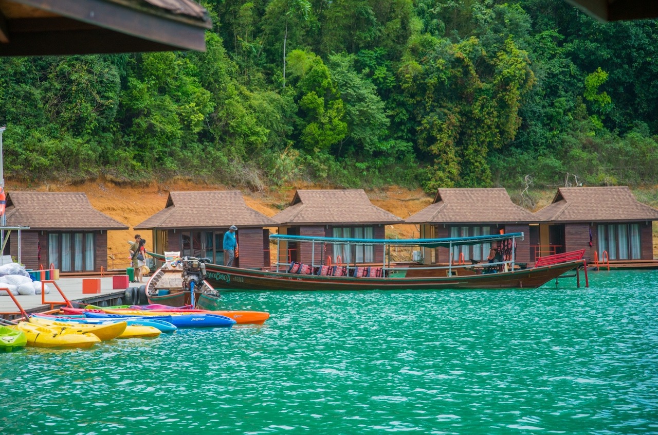 Cheow Lan Lake Floating raft houses