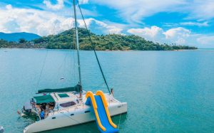A view of the catamaran Nina in Koh Samui.